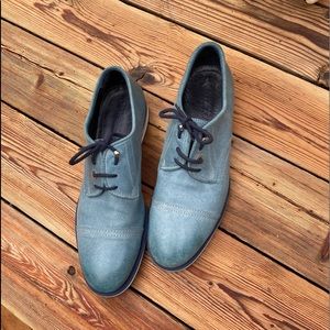 Jimmy Choo size 12 Green Turquoise Leather Shoes